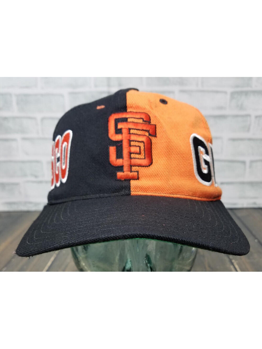 Vintage - San Francisco Giants SF Snapback Hat Cap LARGE BIG LETTERS ON SIDE